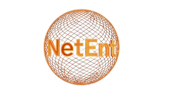 Netzartige Kugel aus leuchtenden orangen Linien als Logo-Konzept f&uuml;r NetEnt